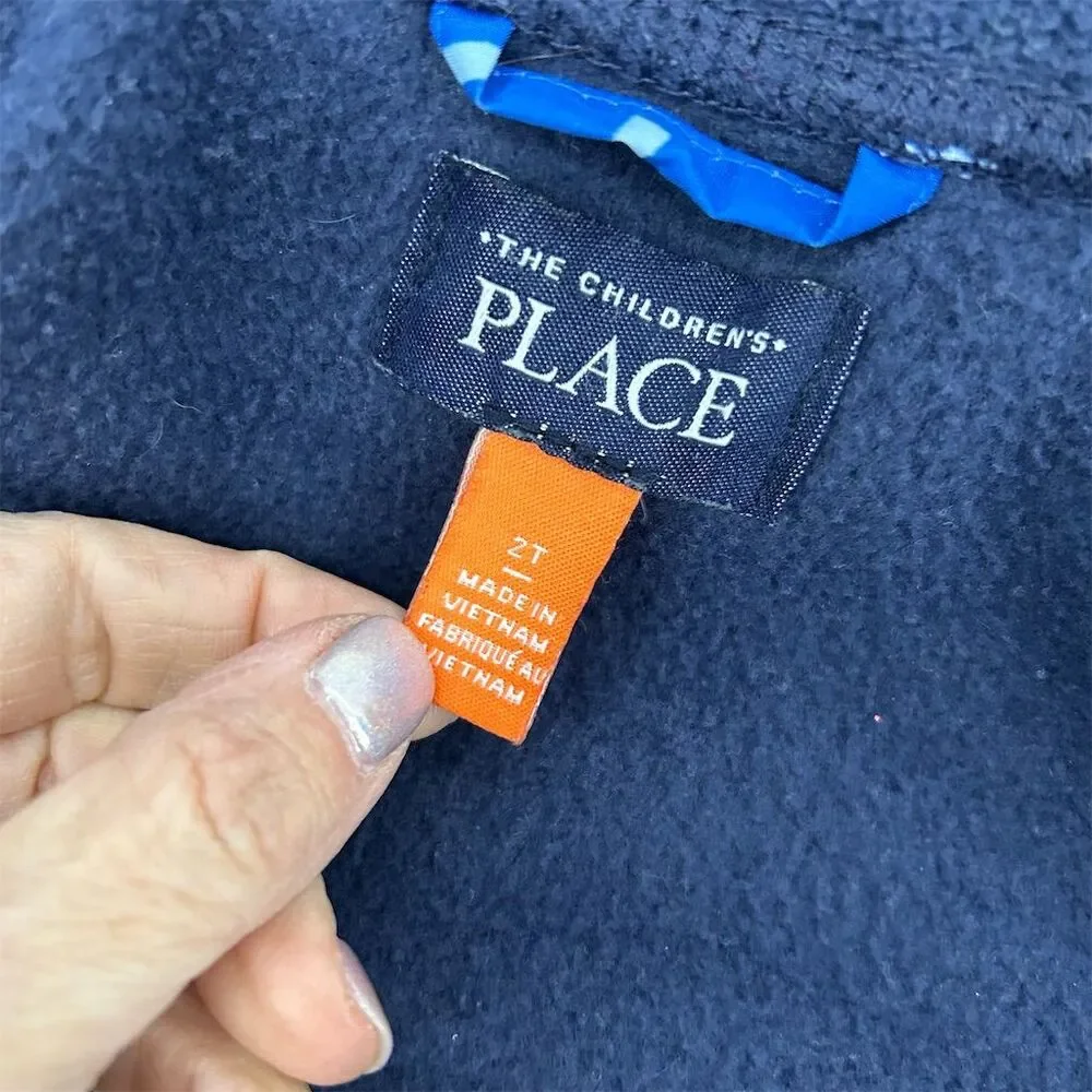 The Children's Place 3-in-1 Toddler Jacket 2T Blue Airplane Print